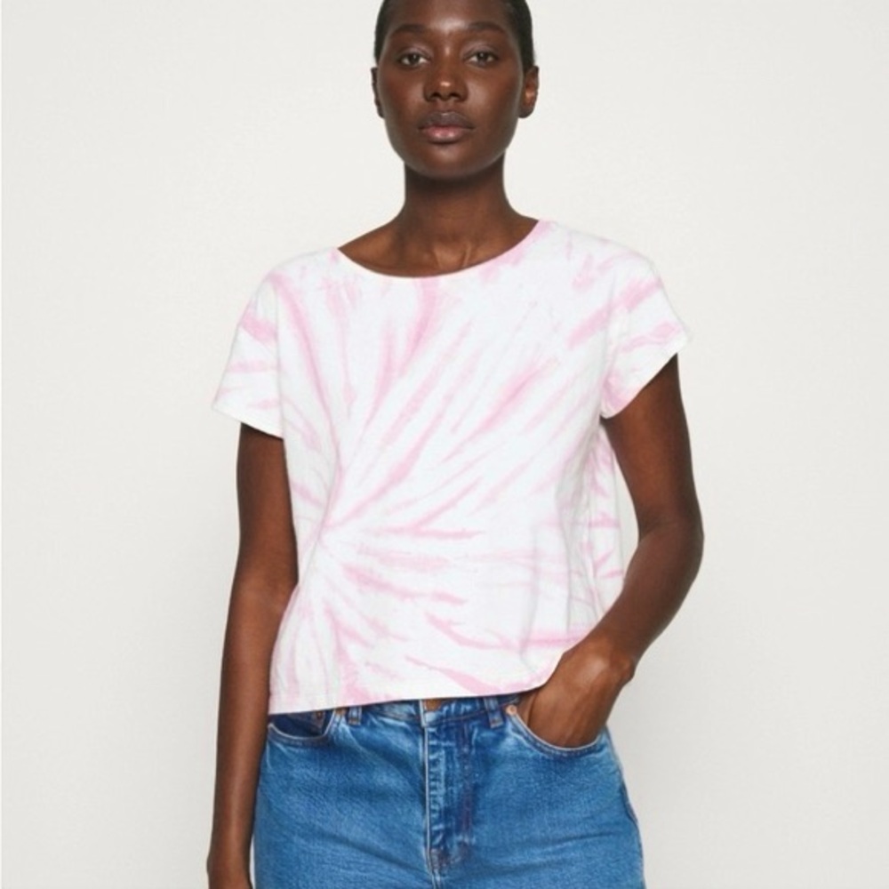 ✦ Madewell ✦ Pink Tie Dye Cropped T-Shirt ✦ Size XXS ✦